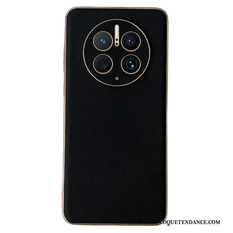 Coque Huawei Mate 50 Pro Véritable Cuir Élégance