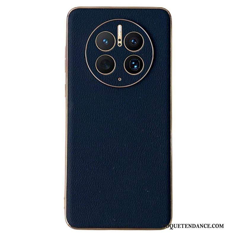 Coque Huawei Mate 50 Pro Véritable Cuir Élégance