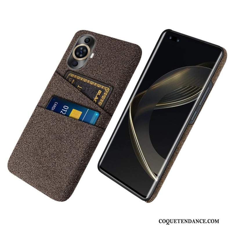 Coque Huawei Nova 11 Pro Tissu Porte-Cartes