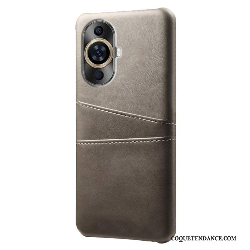 Coque Huawei Nova 12S Effet Cuir Porte-Cartes