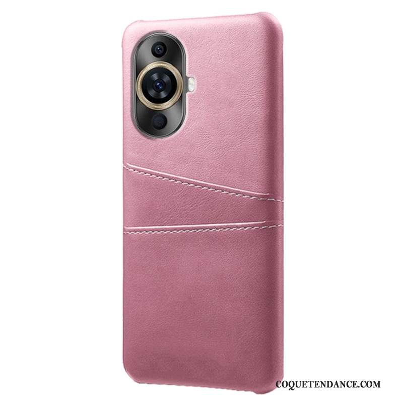 Coque Huawei Nova 12S Effet Cuir Porte-Cartes