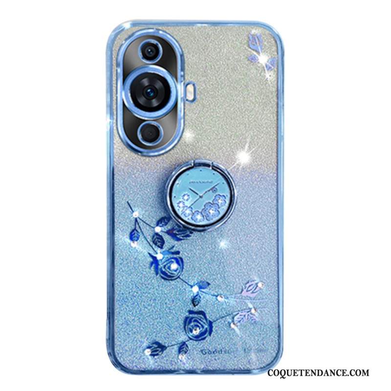 Coque Huawei Nova 12S Strass et Support Kadem