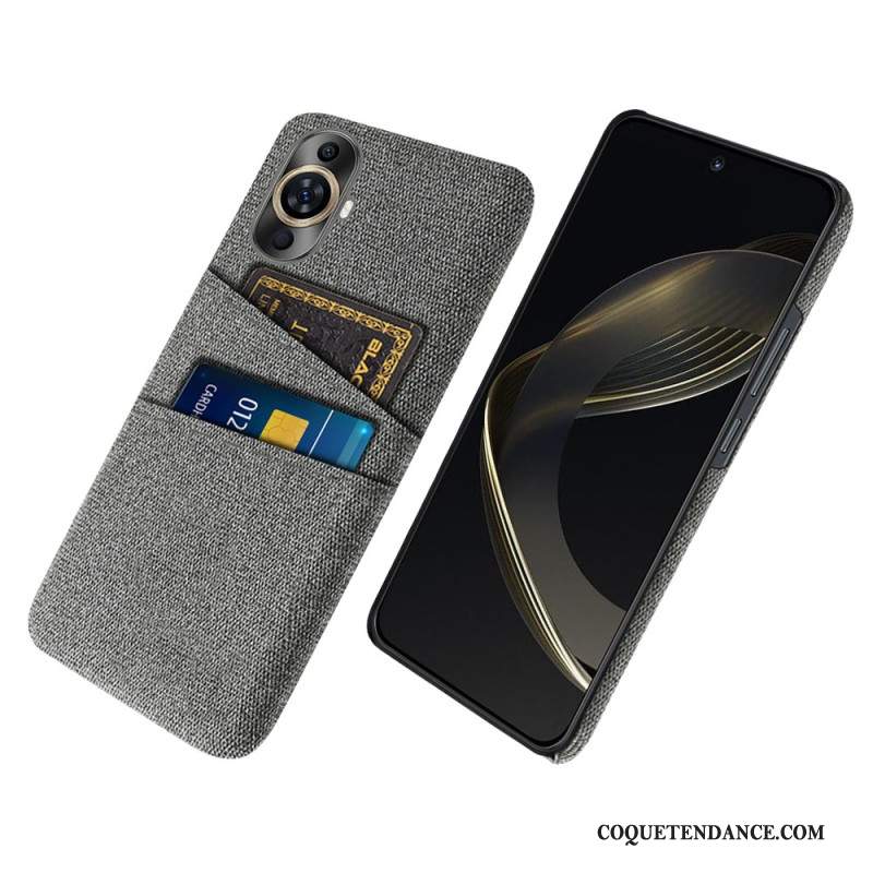 Coque Huawei Nova 12S Tissu Porte-Carte