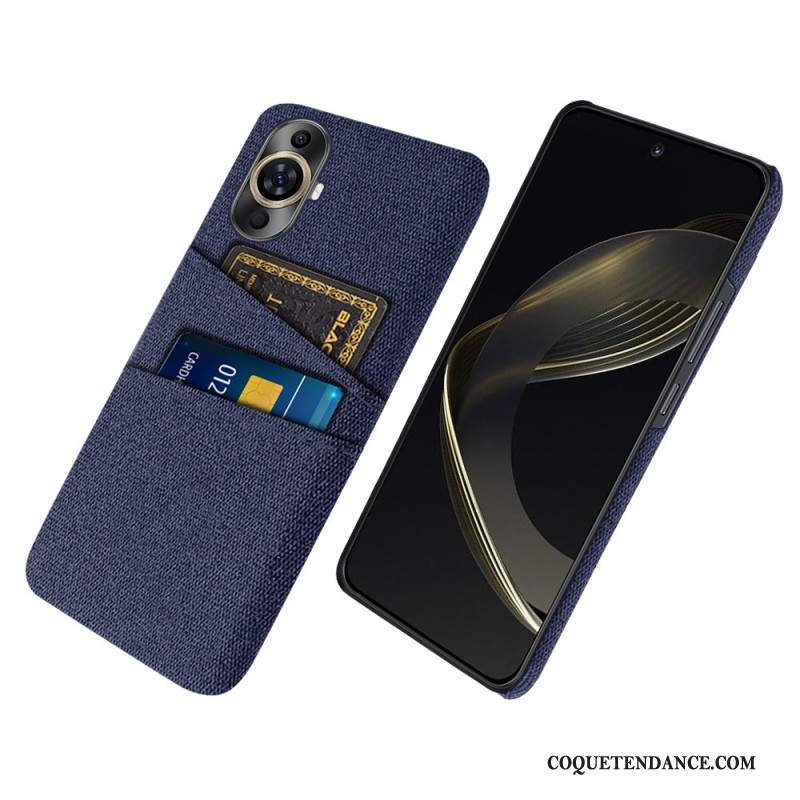 Coque Huawei Nova 12S Tissu Porte-Carte