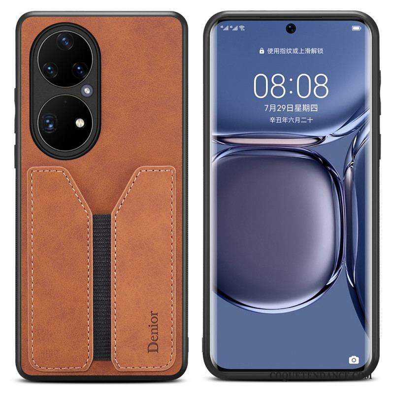 Coque Huawei P50 Pro Porte Cartes Élastique Denior