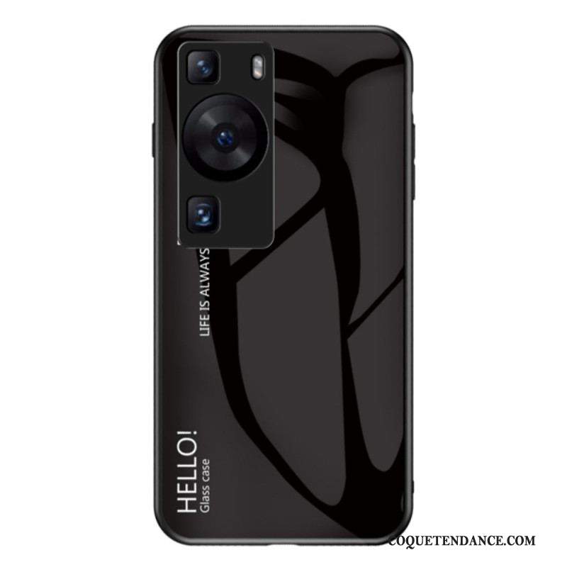 Coque Huawei P60 Pro Verre Trempé Hello