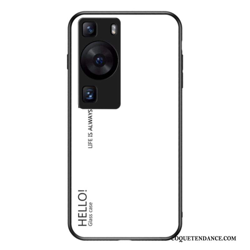 Coque Huawei P60 Pro Verre Trempé Hello