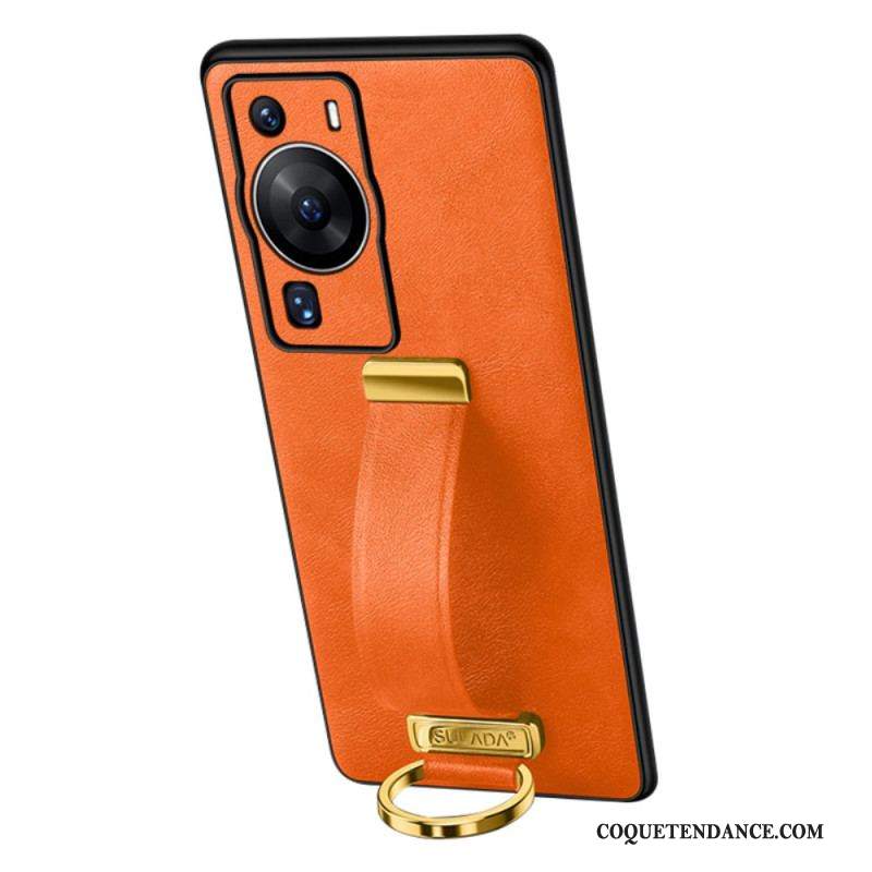 Coque Huawei P60 Pro avec Sangle et Anneau Supports