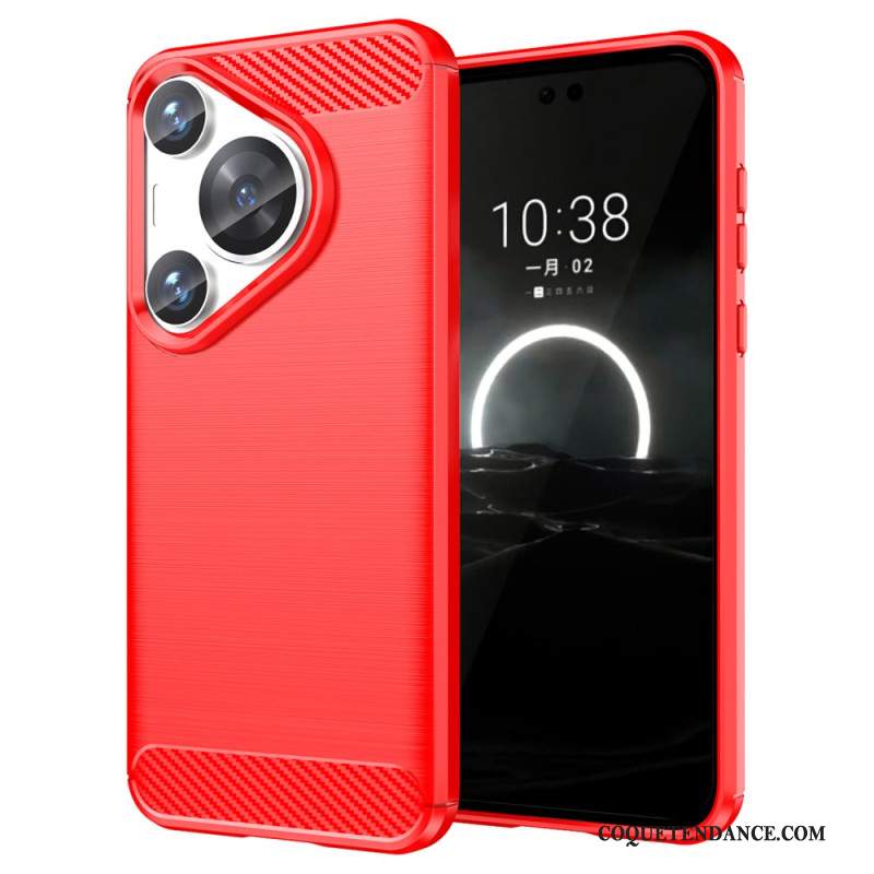 Coque Huawei Pura 70 Pro Fibre Carbone Brossée