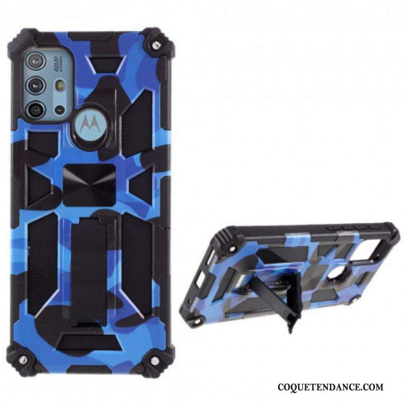 Coque Moto G30 / Moto G10 Camouflage Support Amovible