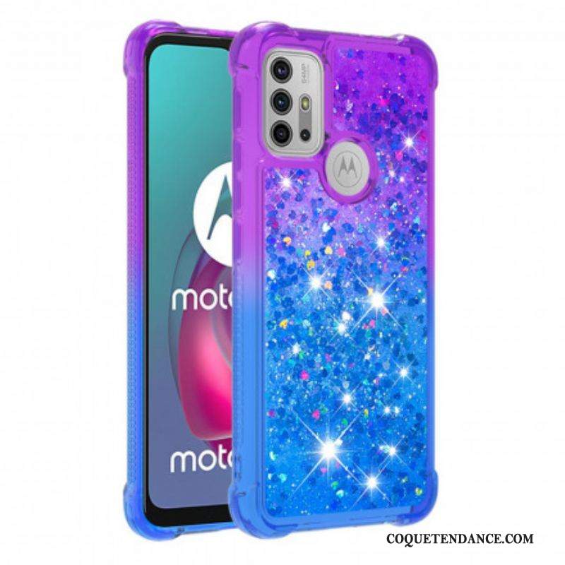 Coque Moto G30 / Moto G10 Paillettes Colors