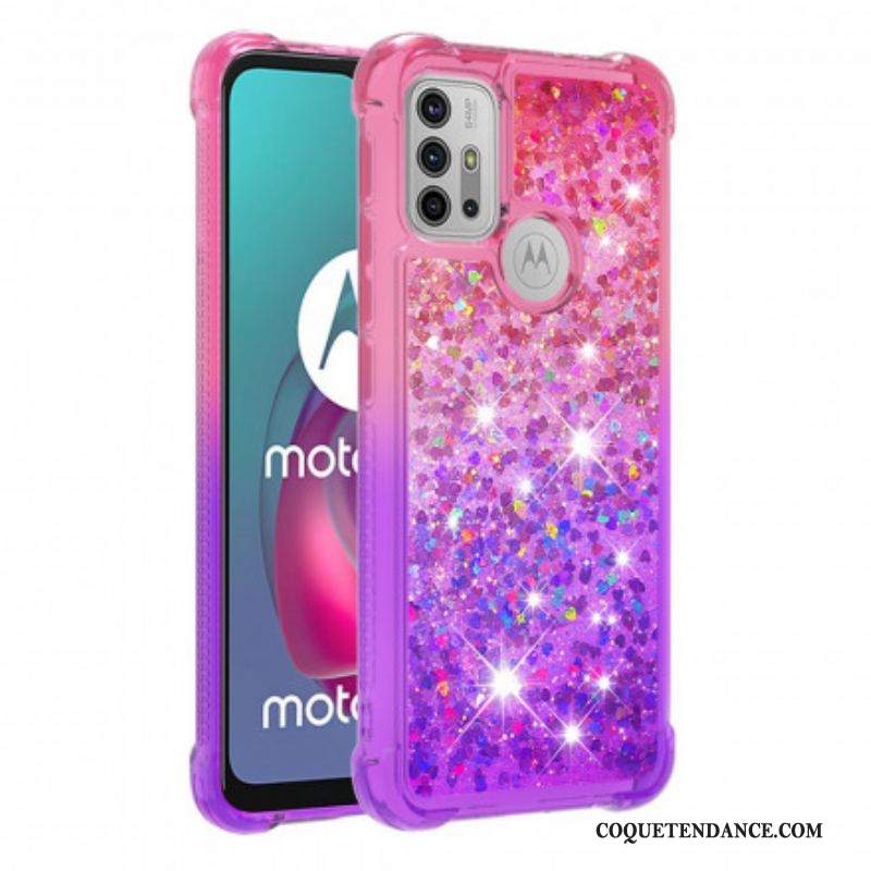 Coque Moto G30 / Moto G10 Paillettes Colors