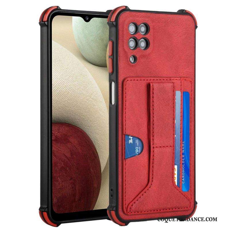 Coque Samsung Galaxy A12 / M12 Cuir Support et Porte-Cartes