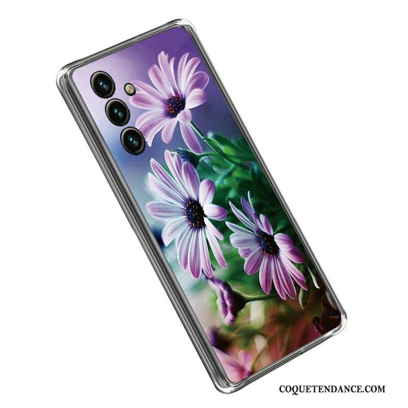 Coque Samsung Galaxy A14 5G / A14 Silicone Florale