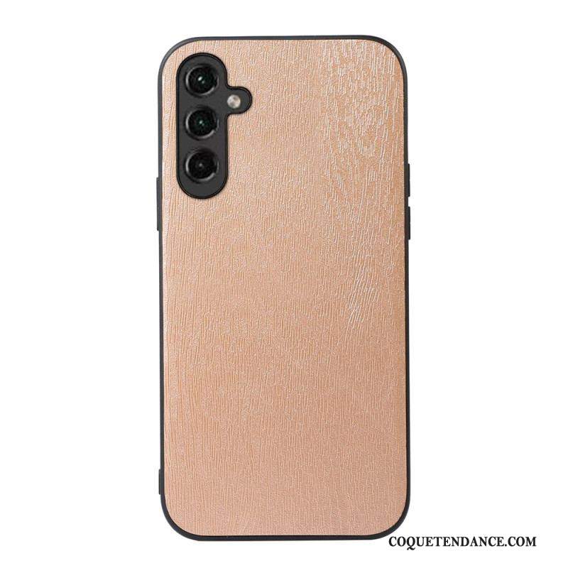 Coque Samsung Galaxy A14 5G / A14 Simili Cuir Effet Bois