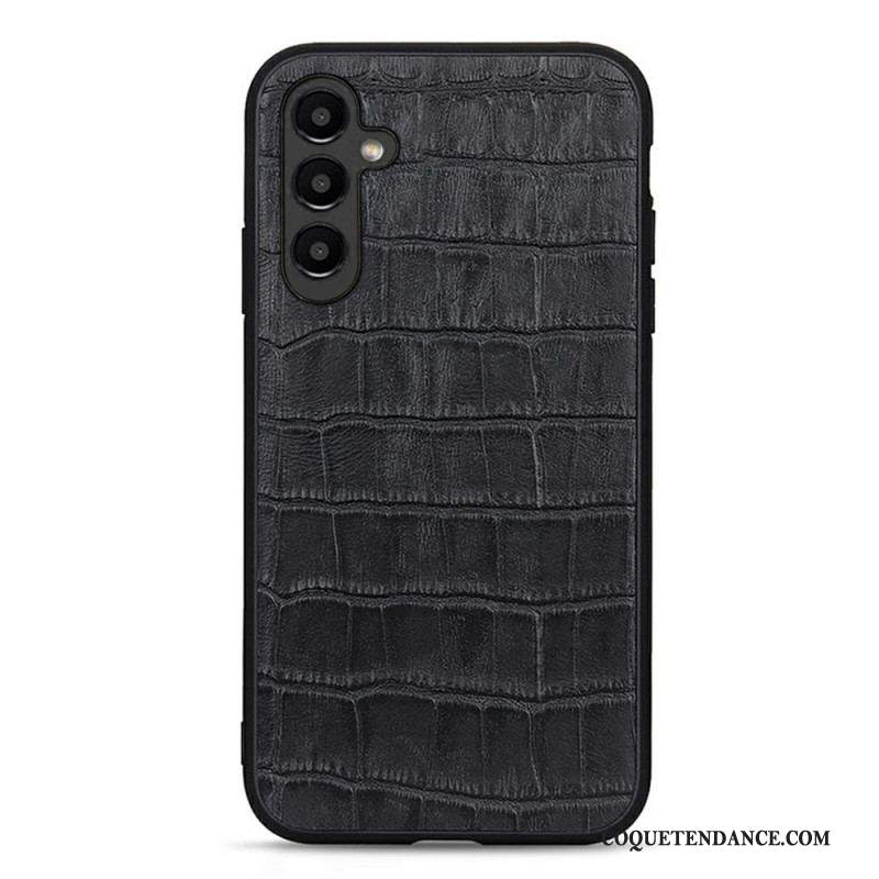 Coque Samsung Galaxy A14 5G / A14 Véritable Cuir Style Crocodile