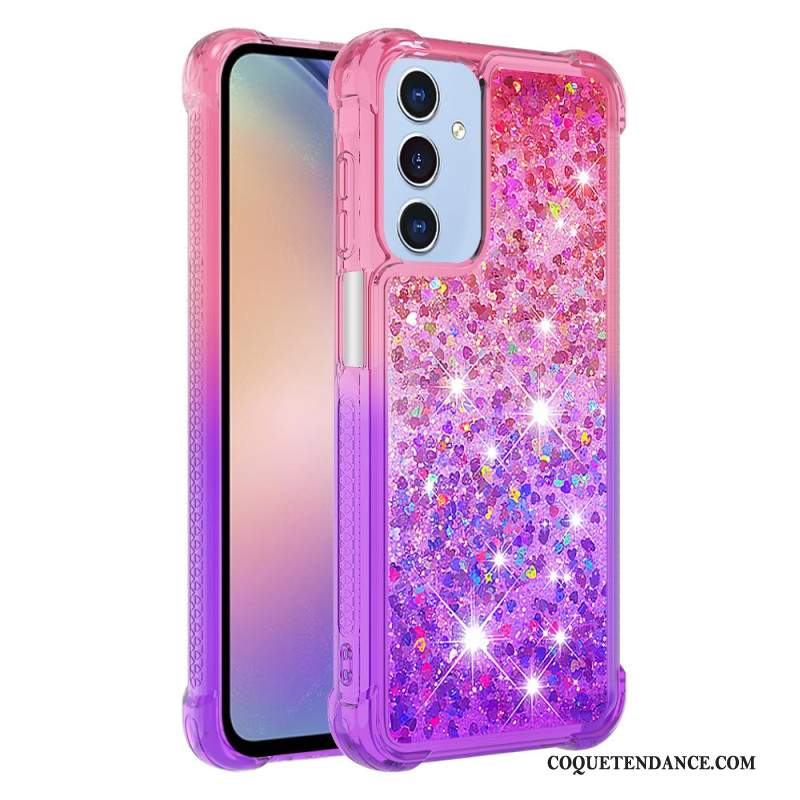 Coque Samsung Galaxy A15 5G Dégradé Paillettes