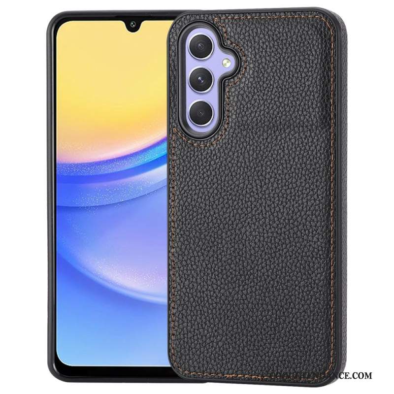 Coque Samsung Galaxy A15 5G Simili Cuir Litchi