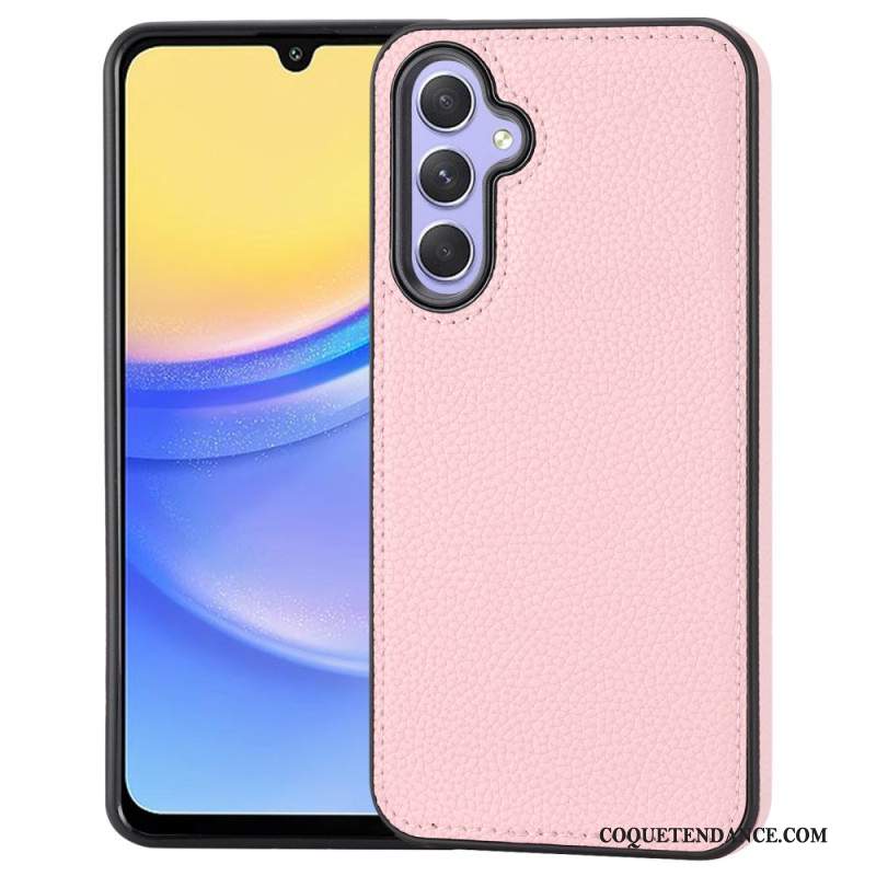 Coque Samsung Galaxy A15 5G Simili Cuir Litchi