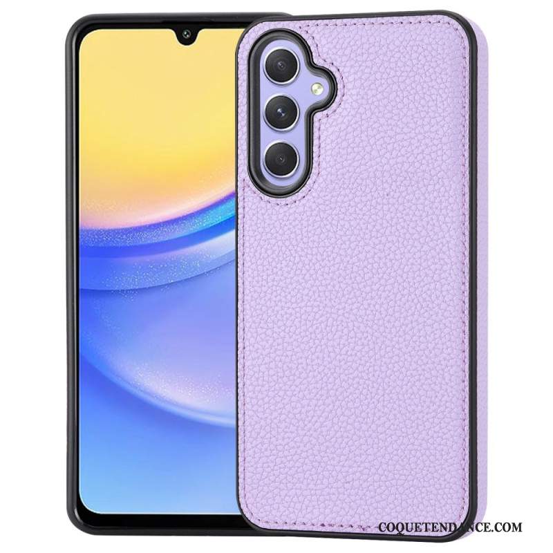 Coque Samsung Galaxy A15 5G Simili Cuir Litchi