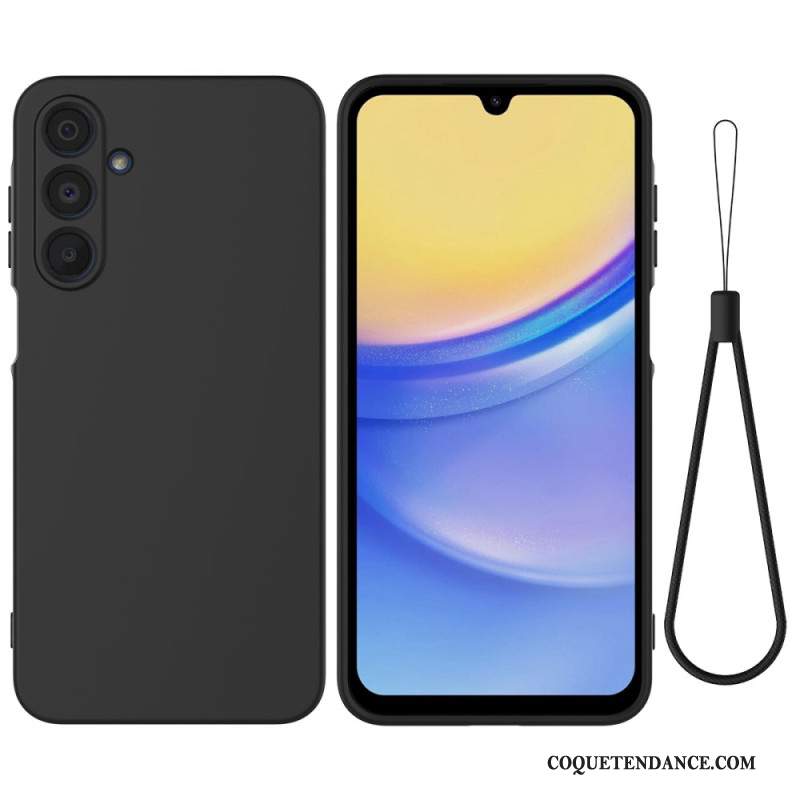 Coque Samsung Galaxy A16 4G / 5G Silicone Liquide à Lanière