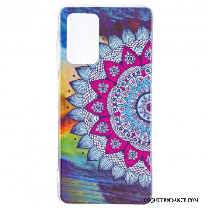 Coque Samsung Galaxy A52 4G / A52 5G / A52s 5G Mandala Coloré Fluorescente