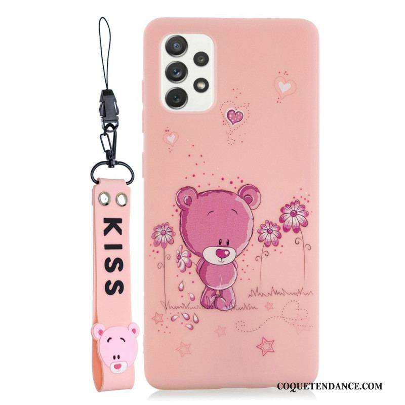 Coque Samsung Galaxy A53 5G Cartoon avec Lanière