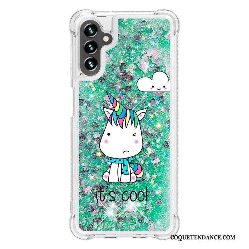 Coque Samsung Galaxy A54 5G Licornes à Paillettes