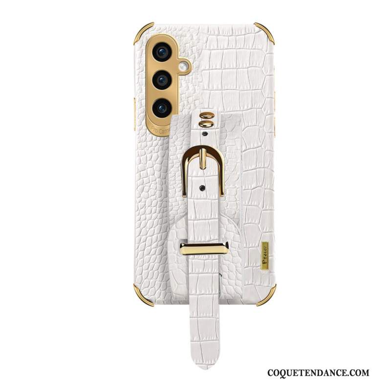 Coque Samsung Galaxy A55 5G Style Crocodile Bracelet et Support