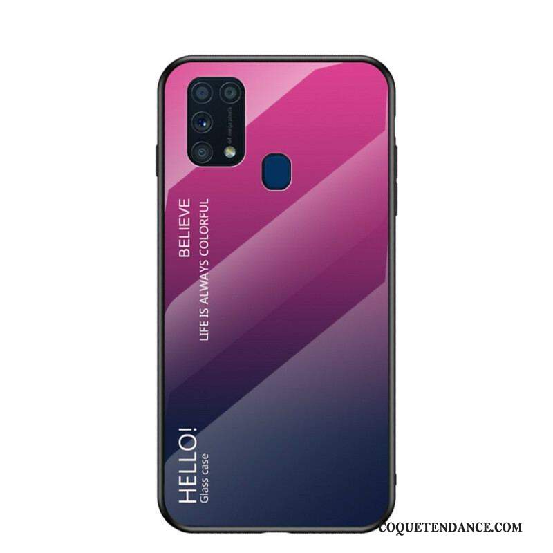 Coque Samsung Galaxy M31 Verre Trempé Hello