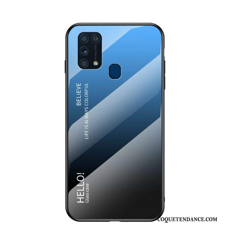 Coque Samsung Galaxy M31 Verre Trempé Hello