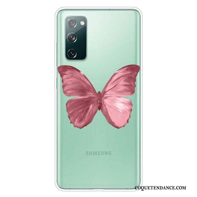 Coque Samsung Galaxy S20 FE Papillons Sauvages