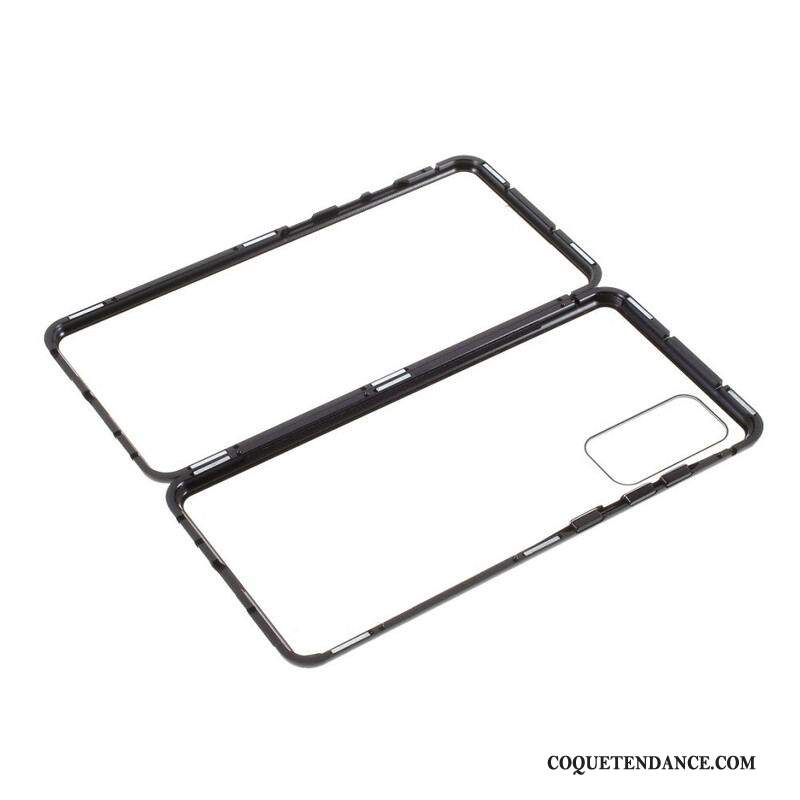 Coque Samsung Galaxy S20 FE Rebords Métal et Dos Verre Trempé