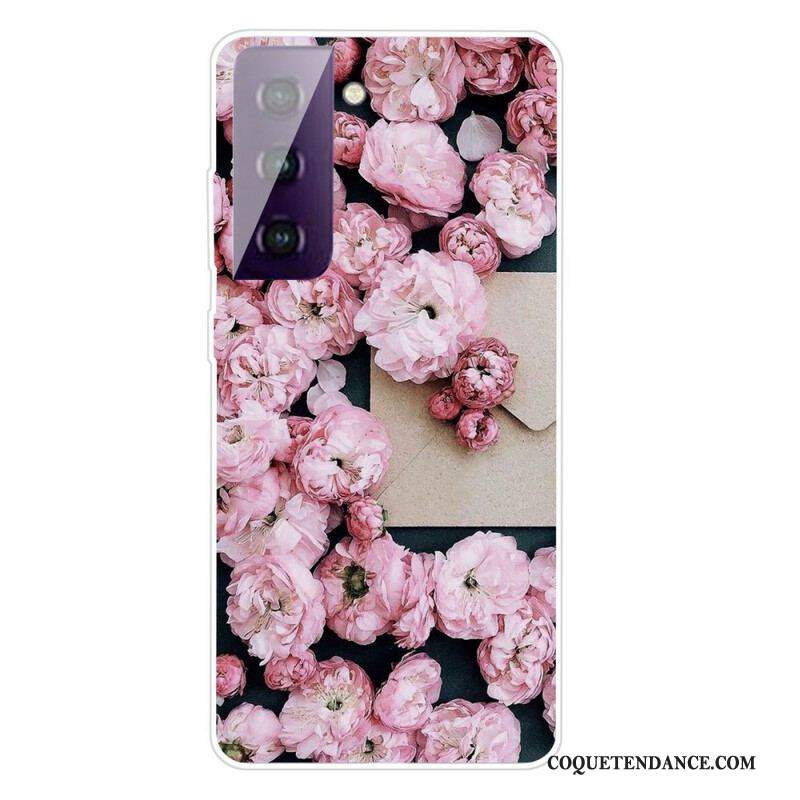 Coque Samsung Galaxy S21 5G Fleurs Intenses