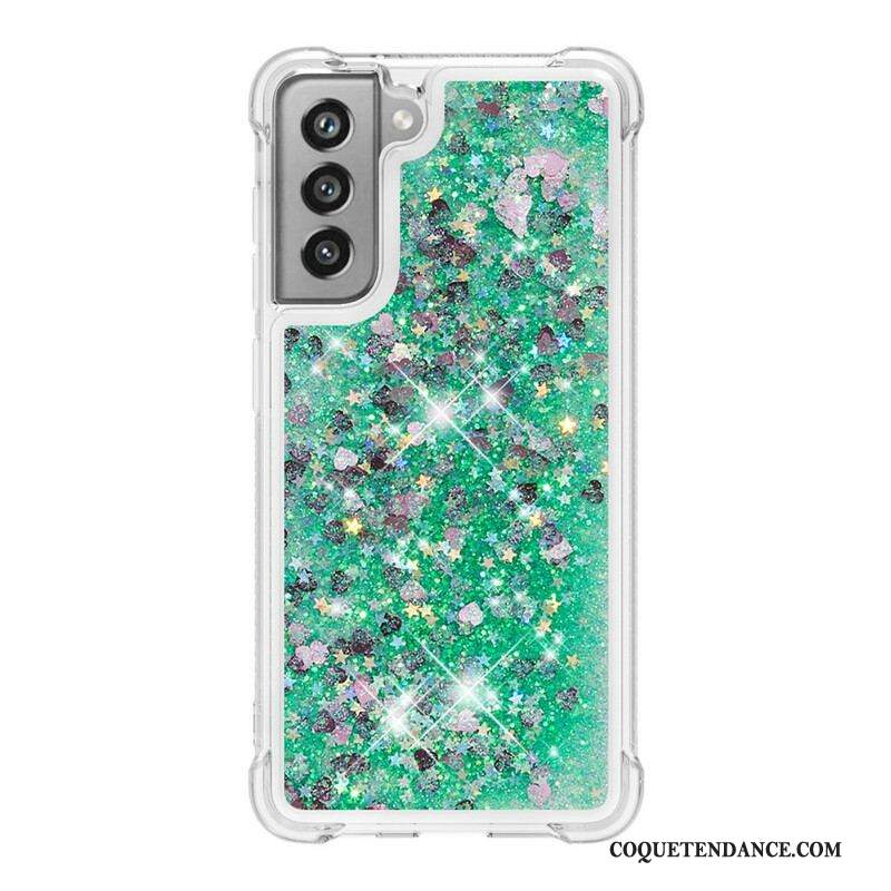 Coque Samsung Galaxy S21 FE Désires Paillettes