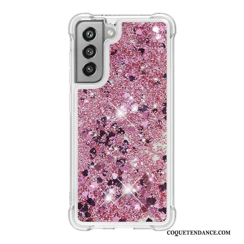 Coque Samsung Galaxy S21 FE Désires Paillettes