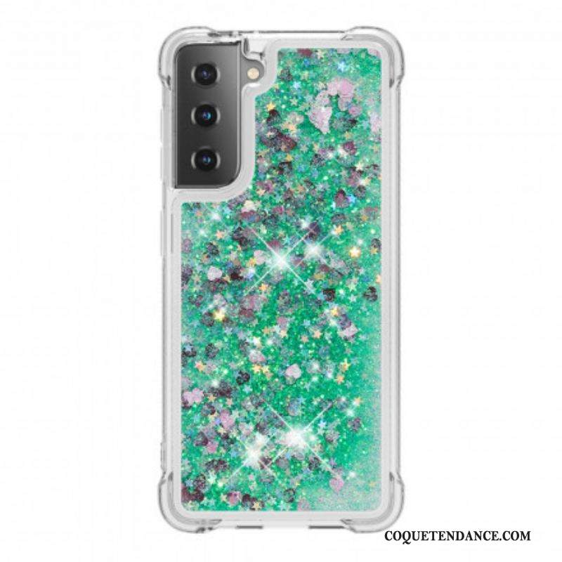 Coque Samsung Galaxy S21 Plus 5G Désires Paillettes