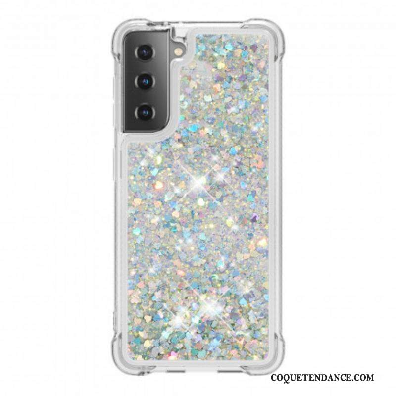 Coque Samsung Galaxy S21 Plus 5G Désires Paillettes