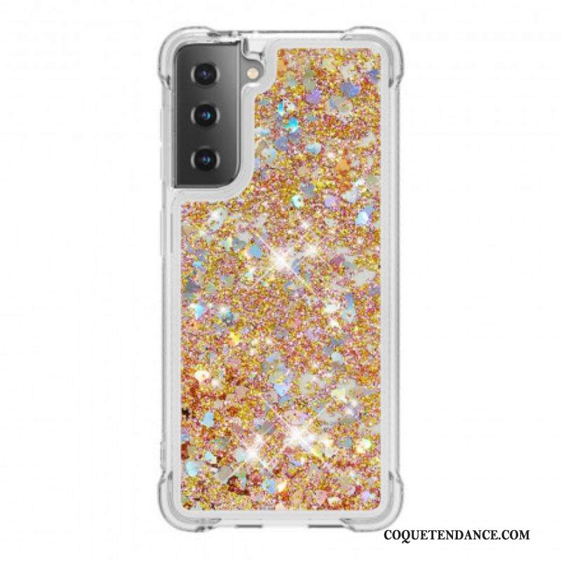 Coque Samsung Galaxy S21 Plus 5G Désires Paillettes