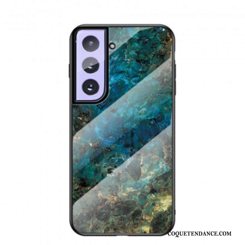 Coque Samsung Galaxy S21 Plus 5G Verre Trempé Marble Colors