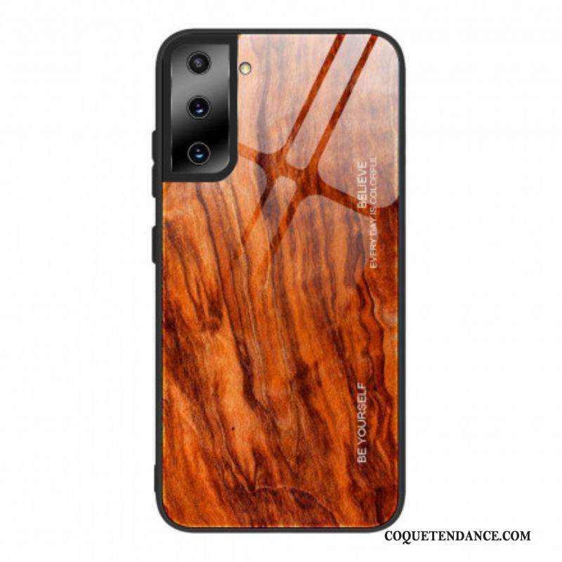 Coque Samsung Galaxy S21 Ultra 5G Verre Trempé Design Bois