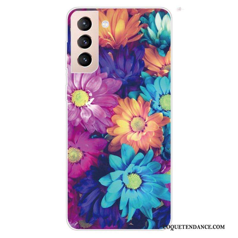 Coque Samsung Galaxy S22 5G Flexible Fleurs