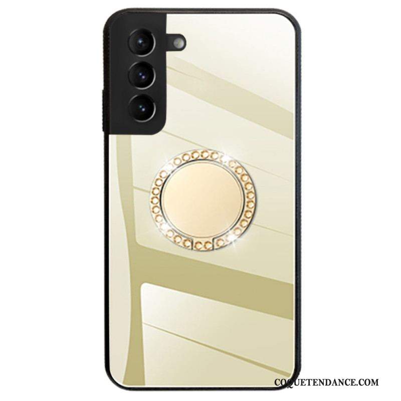 Coque Samsung Galaxy S22 5G Miroir avec Anneau Rotatif