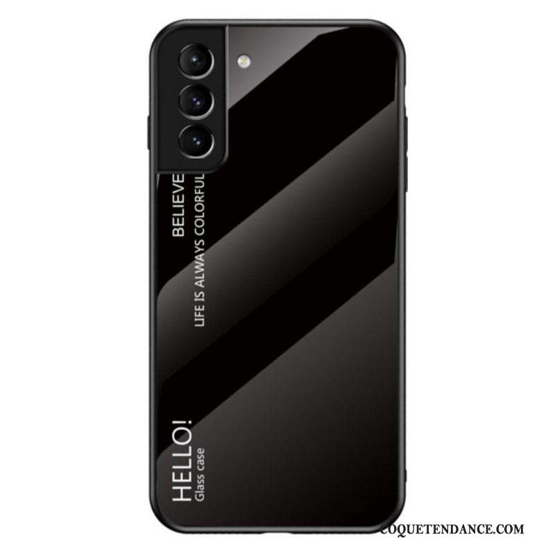 Coque Samsung Galaxy S22 Plus 5G Verre Trempé Hello