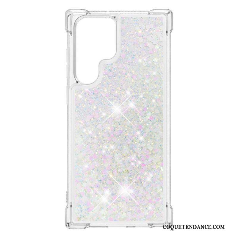 Coque Samsung Galaxy S22 Ultra 5G Désires Paillettes