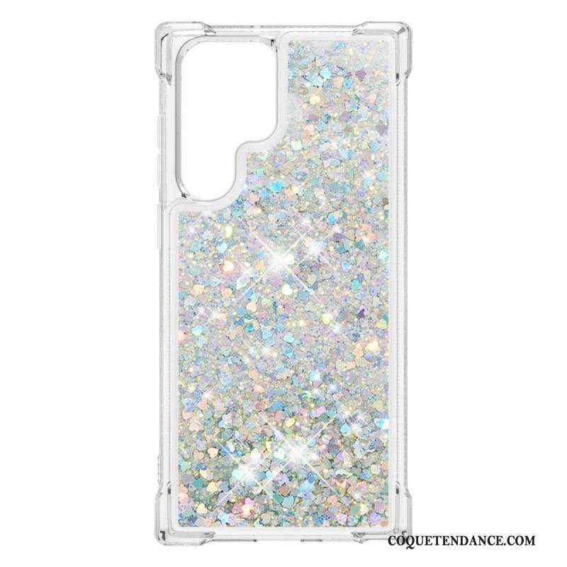 Coque Samsung Galaxy S22 Ultra 5G Désires Paillettes