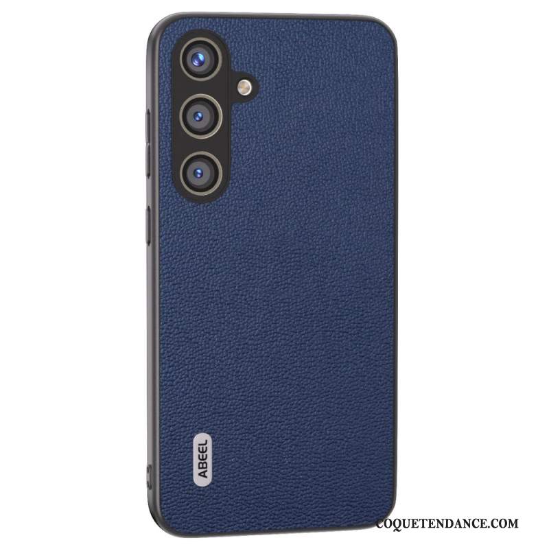 Coque Samsung Galaxy S24 Plus 5G Effet Cuir Litchi ABEEL