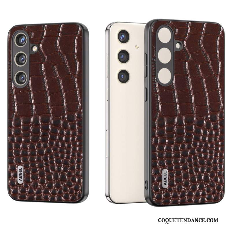 Coque Samsung Galaxy S24 Plus 5G Série Texture Crocodile ABEEL