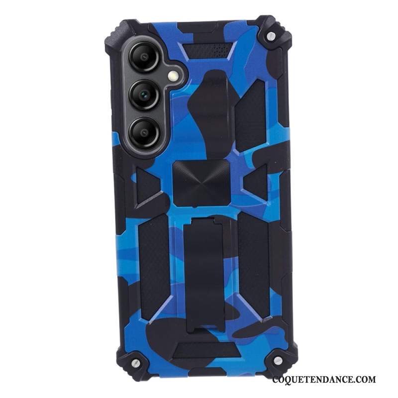 Coque Samsung Galaxy S24 Plus 5G avec Support et Motif Camouflage