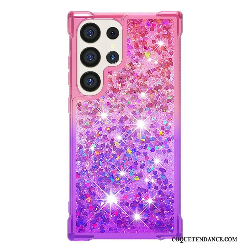 Coque Samsung Galaxy S24 Ultra 5G Paillettes Liquides